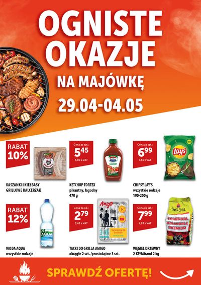 Promocje Supermarkety w Stara Łubianka | Ogniste Okazje na Majówkę de Eurocash | 29.04.2024 - 4.05.2024