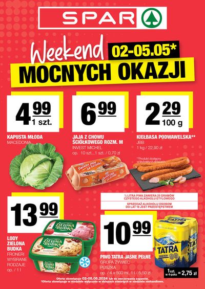 Promocje Supermarkety w Jodłowa | Weekend ! de Spar | 2.05.2024 - 16.05.2024