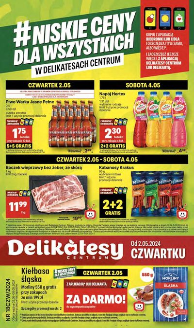 Katalog Delikatesy Centrum w: Jabłoń | Niskie ceny dla wszystkich  | 2.05.2024 - 8.05.2024