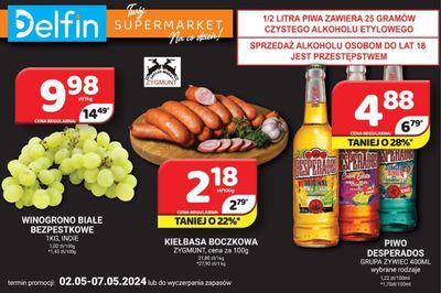 Promocje Supermarkety w Osiek | Delfin gazetka de Delfin | 3.05.2024 - 17.05.2024
