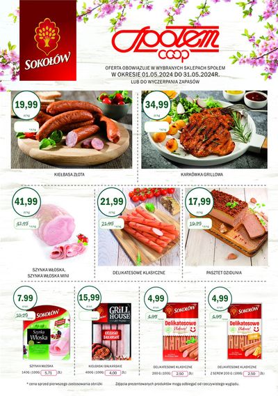 Promocje Supermarkety w Krzeszowice | SOKOŁÓW de Jubilat | 3.05.2024 - 17.05.2024