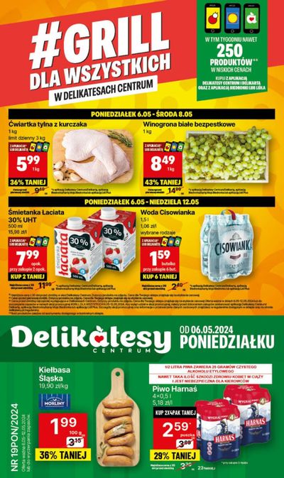 Katalog Delikatesy Centrum w: Jedlicze | Grill dla wszystkich w delikatesach centrium ! | 6.05.2024 - 12.05.2024