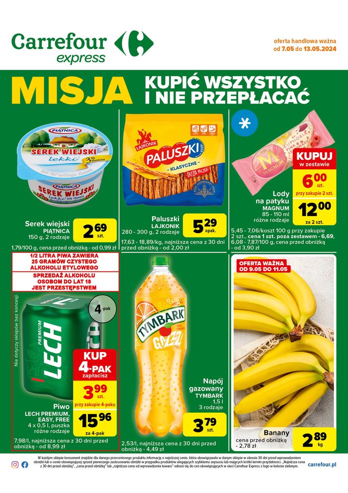 Katalog Carrefour Express w: Mińsk Mazowiecki | Kupić wszystko i nie przepłacać  | 6.05.2024 - 13.05.2024