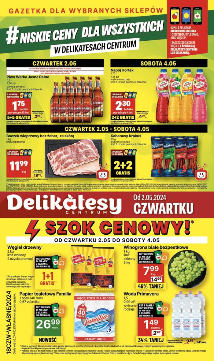 Katalog Delikatesy Centrum w: Piechowice | Delikatesy Centrum gazetka | 2.05.2024 - 8.05.2024