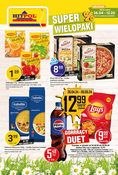 Promocje Supermarkety w Ciężkowice | Super wielopaki  de Hitpol | 7.05.2024 - 12.05.2024