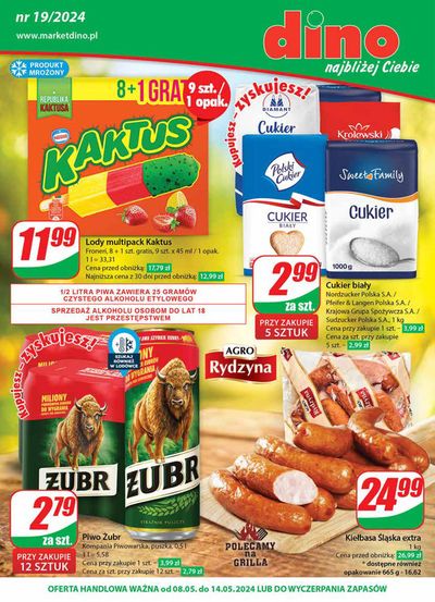 Promocje Supermarkety w Miejska Górka | Dino Gazetka 19 / 2024 de Dino | 8.05.2024 - 14.05.2024