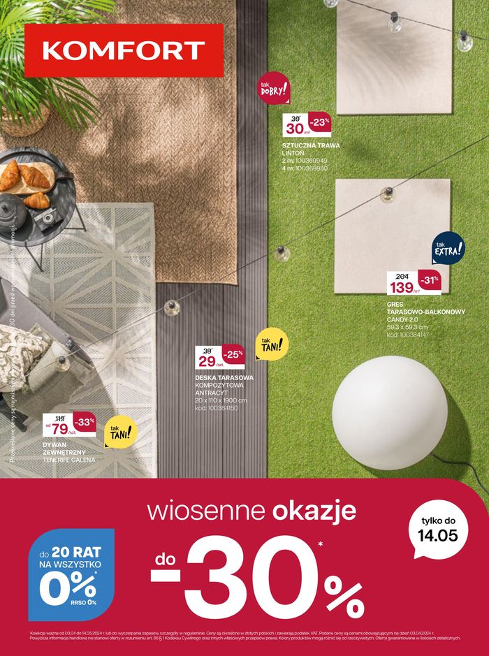 Katalog Komfort w: Opole | Wiosenne okazje do - 30 %  | 8.05.2024 - 14.05.2024