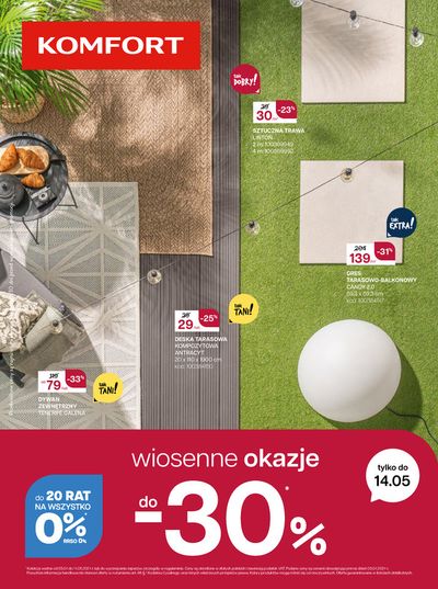 Promocje Dom i meble w Jawiszowice | Wiosenne okazje do - 30 %  de Komfort | 8.05.2024 - 14.05.2024