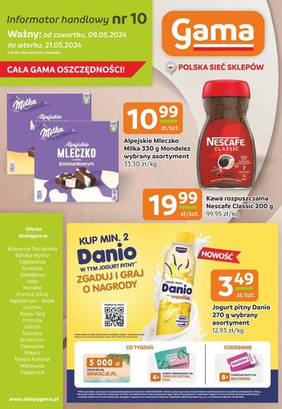 Promocje Supermarkety w BUKOWINA TATRZAŃSKA | Informator handlowy nr 10  de GAMA | 9.05.2024 - 23.05.2024