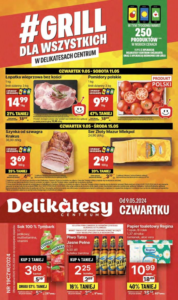 Katalog Delikatesy Centrum w: Jarosław | Grill dla wszystkich w Delikatesach Centrium ! | 9.05.2024 - 15.05.2024