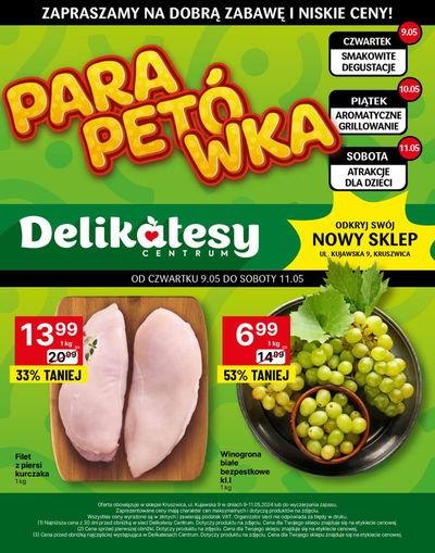 Promocje Supermarkety w Kruszwica | Zapraszam na dobrą zabawę i niskie ceny ! de Delikatesy Centrum | 9.05.2024 - 11.05.2024