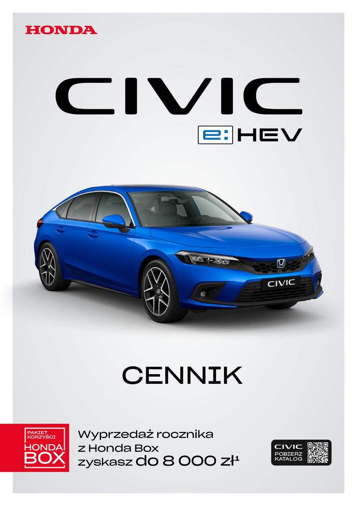 Katalog Honda w: Jedlińsk | Honda Pobierz cennik - rok produkcji 2023 | 10.05.2024 - 10.05.2025