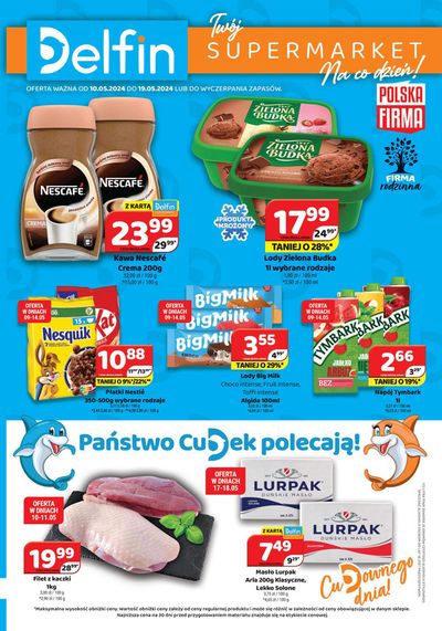 Promocje Supermarkety w Gierałtowice | Twój supermarket , na co zien! de Delfin | 10.05.2024 - 24.05.2024