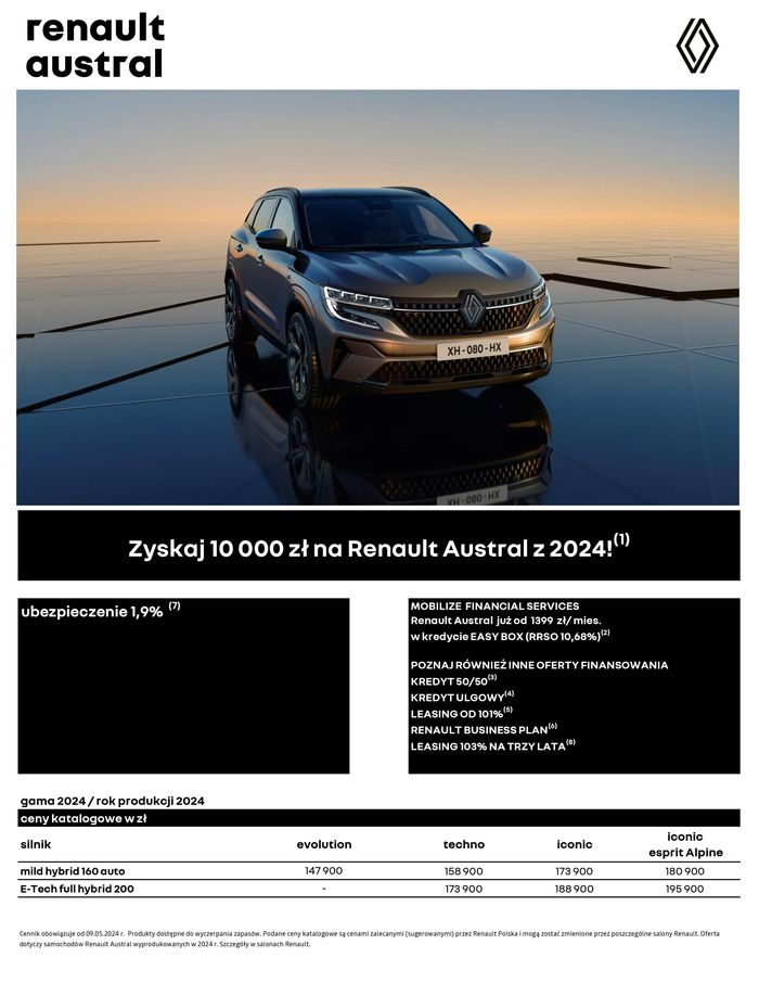 Katalog Renault w: Rzeszów | Renault Austral | 11.05.2024 - 11.05.2025