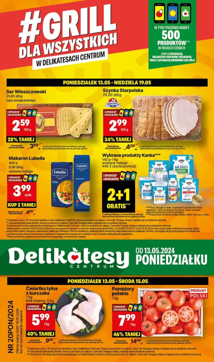 Katalog Delikatesy Centrum w: Sępopol | Grill dla wszystkich w delikatesach centrium ! | 13.05.2024 - 19.05.2024