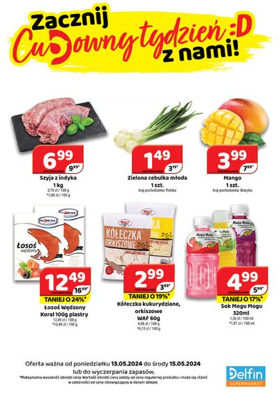 Promocje Supermarkety w Gierałtowice | Oferta ważna do środy 15.05.2024 de Delfin | 13.05.2024 - 27.05.2024