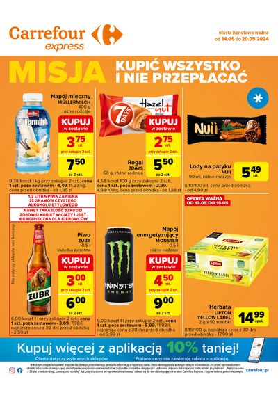 Promocje Supermarkety w Kraków | Gazetka Express od 14.05 do 20.05  de Carrefour Express | 13.05.2024 - 20.05.2024