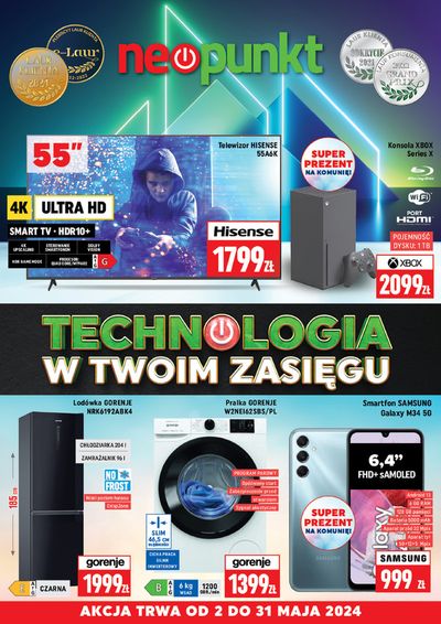 Promocje Elektronika i AGD w Stary Sącz | Gazetka Neopunkt do 31 maja 2024  de Neopunkt | 13.05.2024 - 31.05.2024
