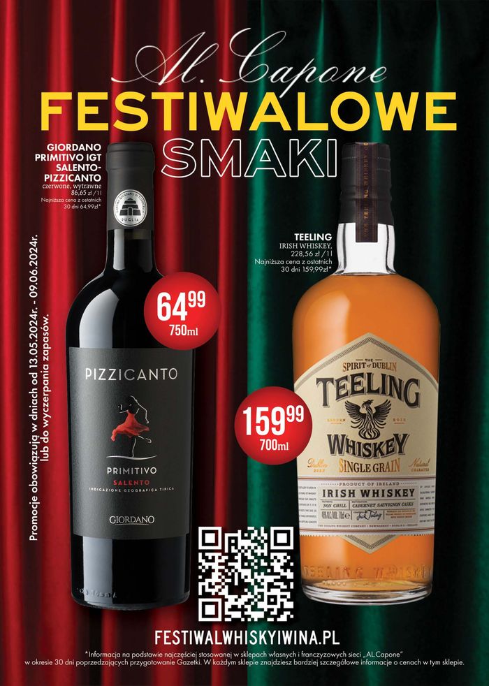 Katalog Al.Capone w: Staszów | Festiwalowe smaki | 13.05.2024 - 9.06.2024