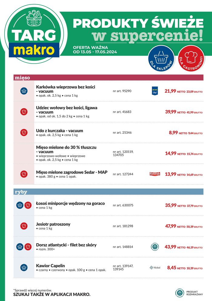 Katalog Makro w: Kielce | Targ MAKRO - oferta świeża w super cenach! | 14.05.2024 - 28.05.2024