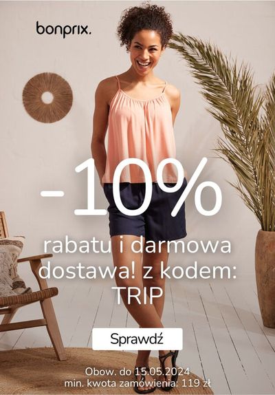Promocje Ubrania, buty i akcesoria w Sławków | -10% rabatu i darmowa dostawa! de BonPrix | 13.05.2024 - 15.05.2024