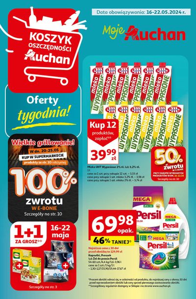 Katalog Auchan w: Warszawa | Gazetka Koszyk Oszczędności Auchan Moje Auchan | 16.05.2024 - 22.05.2024