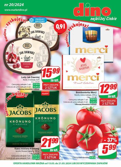 Promocje Supermarkety w Kobylin | Dino Gazetka 20 / 2024 de Dino | 15.05.2024 - 21.05.2024
