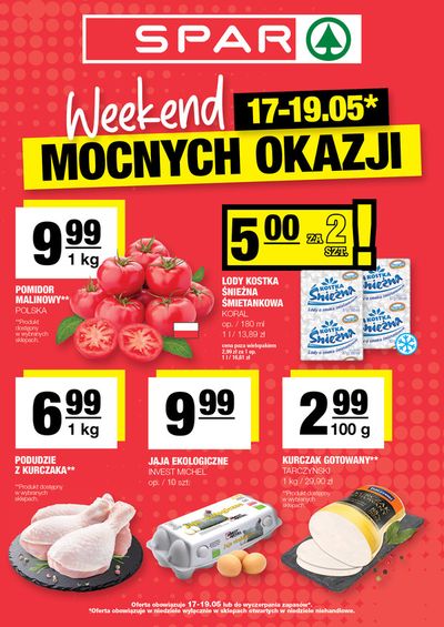 Promocje Supermarkety w Kościan |  Weekend mocnych okazji do 19.05  de Spar | 16.05.2024 - 30.05.2024