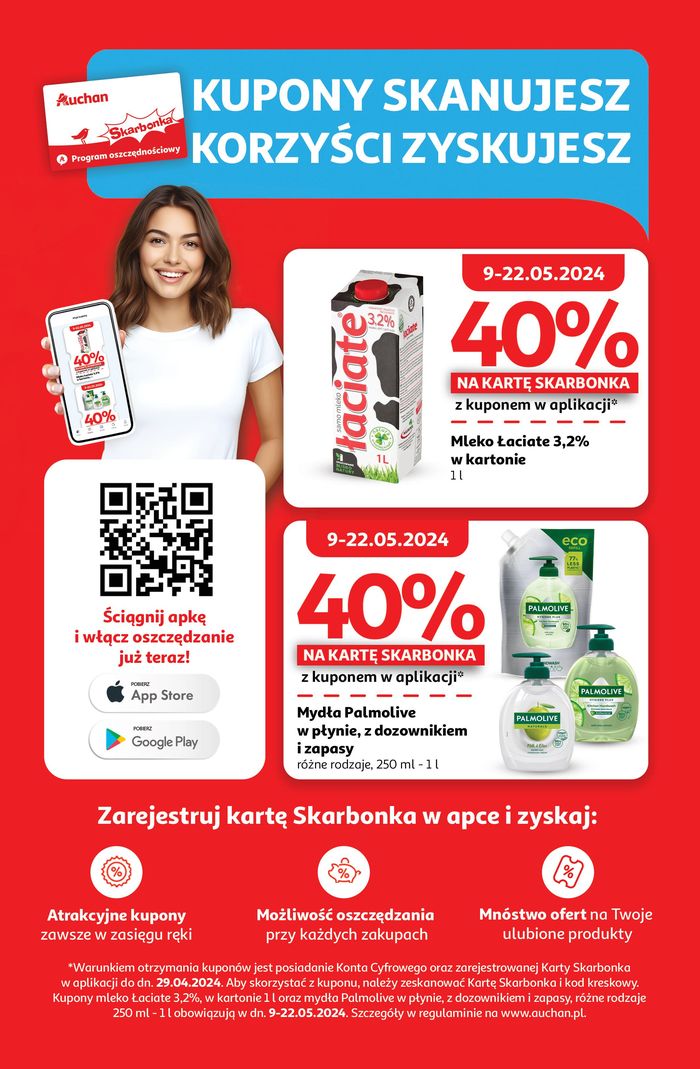 Katalog Auchan w: Poznań | Kupony w aplikacji 9-22.05.2024 | 9.05.2024 - 22.05.2024