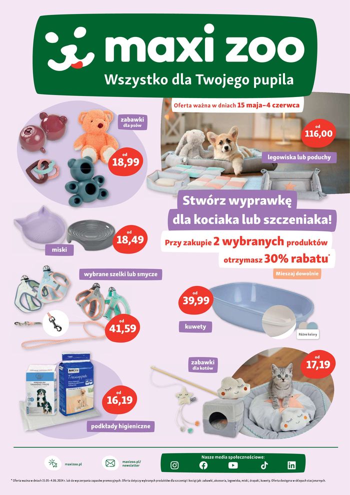 Katalog Maxi Zoo w: Kraków | Wszystko dla Twojego pupila | 16.05.2024 - 4.06.2024