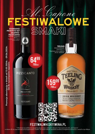 Promocje Supermarkety w Bochnia | Festiwalowe smaki de Al.Capone | 13.05.2024 - 9.06.2024