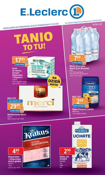 Promocje Supermarkety w Świdnica | Tanio to tu  de E.Leclerc | 17.05.2024 - 31.05.2024