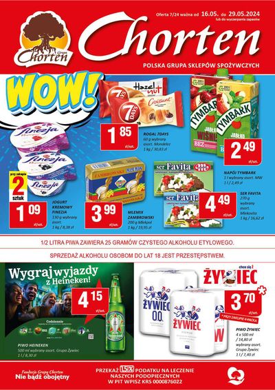 Promocje Supermarkety w Kałuszyn | Kocham Polskę! Kupuję w polskich sklepach. de Chorten | 17.05.2024 - 31.05.2024