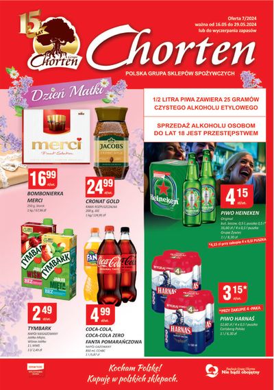 Promocje Supermarkety w Małkinie | Kocham Polskę! Kupuję w polskich sklepach. de Chorten | 17.05.2024 - 31.05.2024