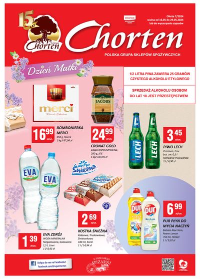 Promocje Supermarkety w Małkinie | Chorten gazetka de Chorten | 17.05.2024 - 31.05.2024