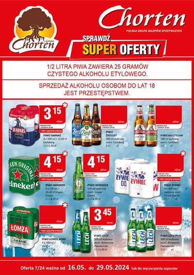 Promocje Supermarkety w Mucharz | Chorten gazetka de Chorten | 17.05.2024 - 31.05.2024