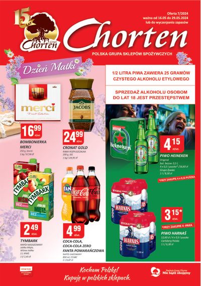 Promocje Supermarkety w Jedwabne | Kocham Polskę! Kupuję w polskich sklepach. de Chorten | 17.05.2024 - 31.05.2024