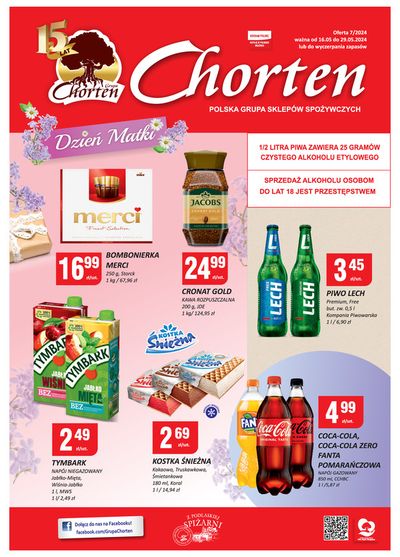 Promocje Supermarkety w Zabłudów | Dzień Matki de Chorten | 17.05.2024 - 31.05.2024
