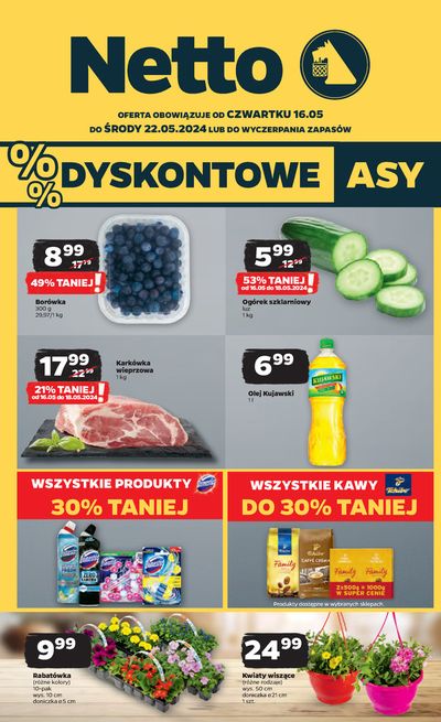 Promocje Supermarkety w Raszyn | Netto gazetka de Netto | 15.05.2024 - 22.05.2024