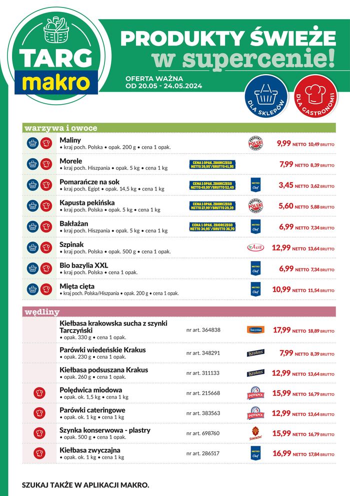 Katalog Makro w: Wrocław | Targ MAKRO - oferta świeża w super cenach! | 18.05.2024 - 1.06.2024