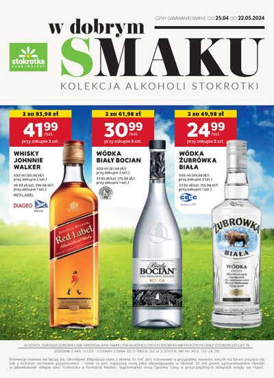 Promocje Supermarkety w Jejkowice | Oferta alkoholowa de Stokrotka | 25.04.2024 - 22.05.2024