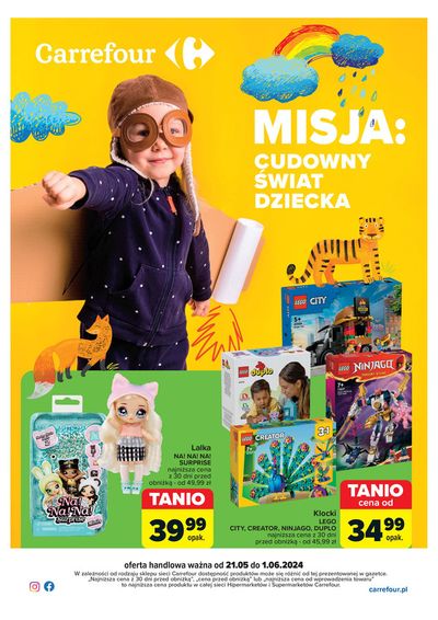 Promocje Supermarkety w Tczew | Gazetka Cudowny &#347;wiat dziecka de Carrefour | 20.05.2024 - 1.06.2024