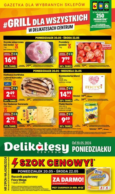 Promocje Supermarkety w Rzgów Pierwszy | Szok zenowy! de Delikatesy Centrum | 20.05.2024 - 26.05.2024