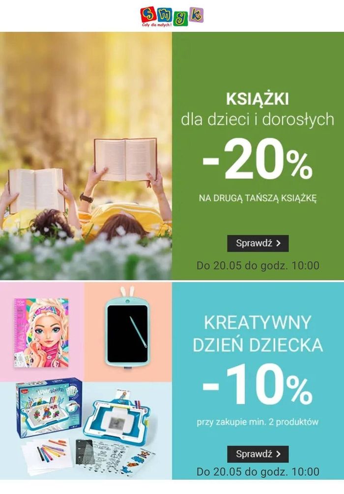 Katalog Smyk w: Warszawa | KSIĄŻKI dla dzieci i dorosłych -20% | 18.05.2024 - 20.05.2024