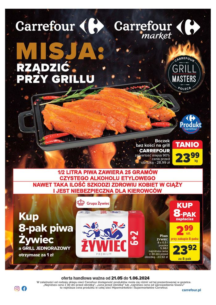 Katalog Carrefour Market w: Leszno (Wielkopolskie) | Gazetka Rz&#261;dzi&#263; przy grillu | 20.05.2024 - 1.06.2024
