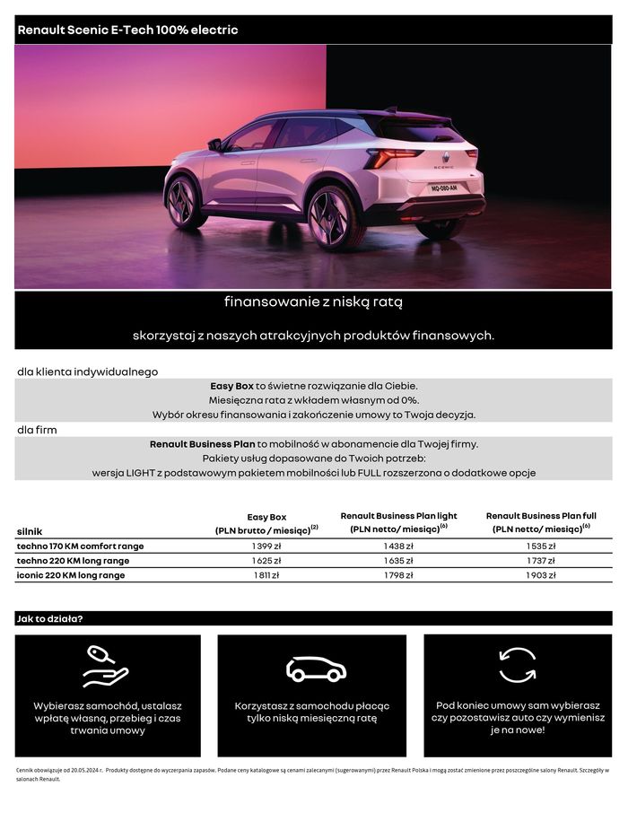 Katalog Renault w: Poznań | Renault Scenic E-Tech 100% Electric | 21.05.2024 - 21.05.2025