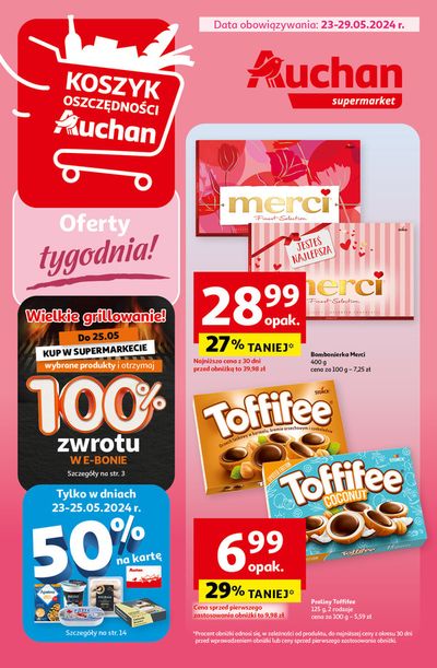 Promocje Supermarkety w Siepraw | Gazetka Oferty tygodnia Supermarket Auchan de Auchan | 23.05.2024 - 29.05.2024