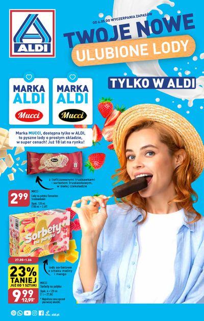 Promocje Supermarkety w Radzymin-Cegielnia | Twoje nowe ulubione lody  de Aldi | 25.05.2024 - 8.06.2024