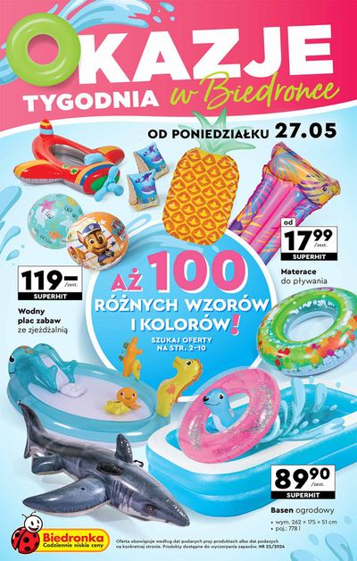 Katalog Biedronka w: Chmielnik | Okazje tygodnia w Biedrone od 27.05  | 25.05.2024 - 8.06.2024