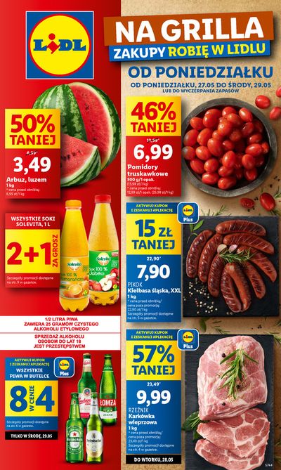 Promocje Supermarkety w Oleszyce | OFERTA WAŻNA OD 27.05 DO 29.05 de Lidl | 26.05.2024 - 29.05.2024